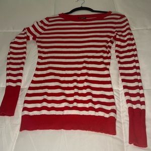 Express Red and White Sweater